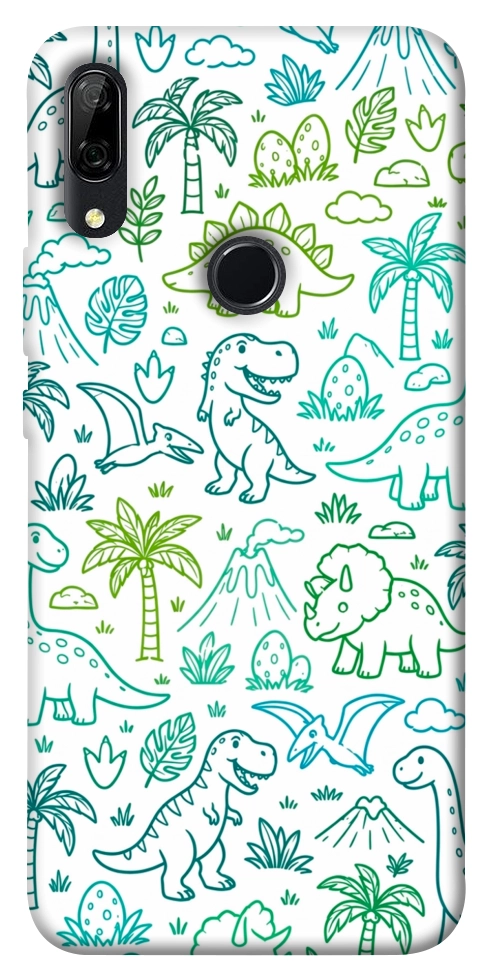 Чехол Dino pattern для Huawei P Smart Z