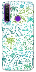 Чехол Dino pattern для Realme 5