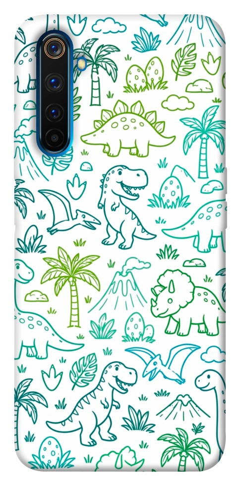 Чохол Dino pattern для Realme 6 Pro