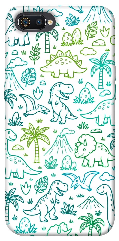 Чехол Dino pattern для Realme C2