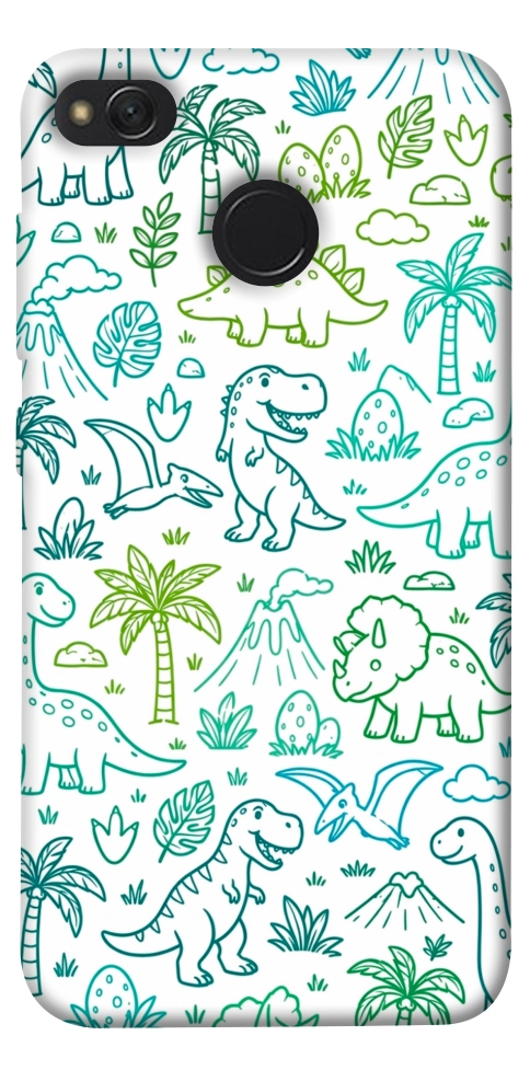 Чехол Dino pattern для Xiaomi Redmi 4X