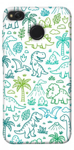 Чехол Dino pattern для Xiaomi Redmi 4X