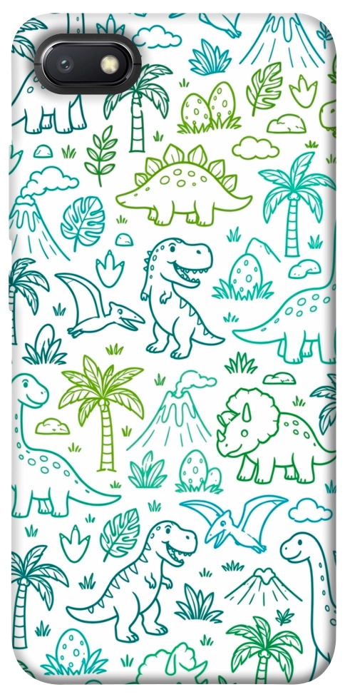 Чехол Dino pattern для Xiaomi Redmi 6A