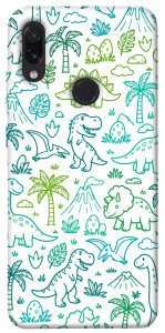 Чохол Dino pattern для Xiaomi Redmi Note 7 Pro