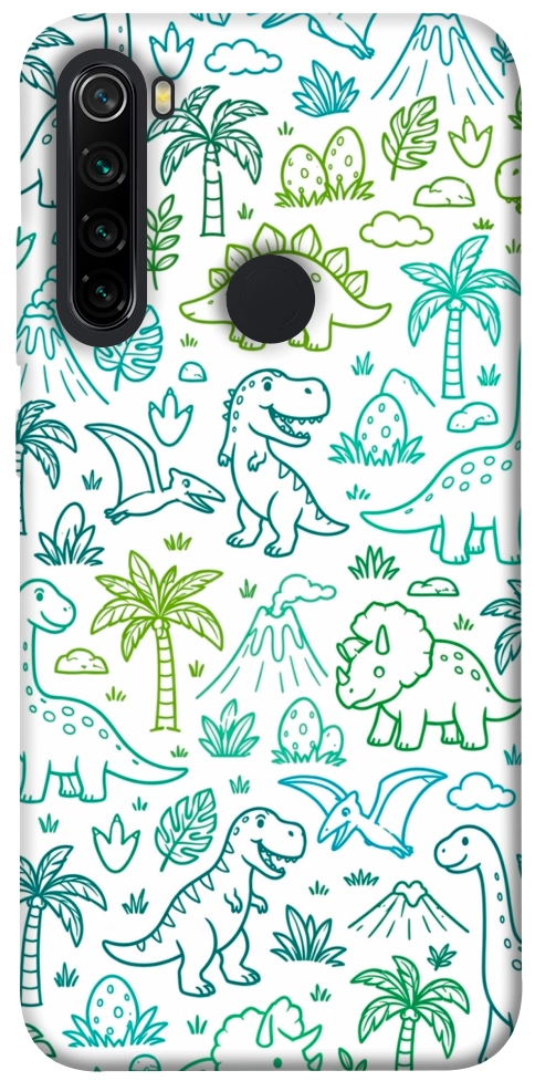 Чехол Dino pattern для Xiaomi Redmi Note 8