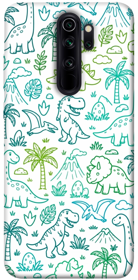 Чехол Dino pattern для Xiaomi Redmi Note 8 Pro