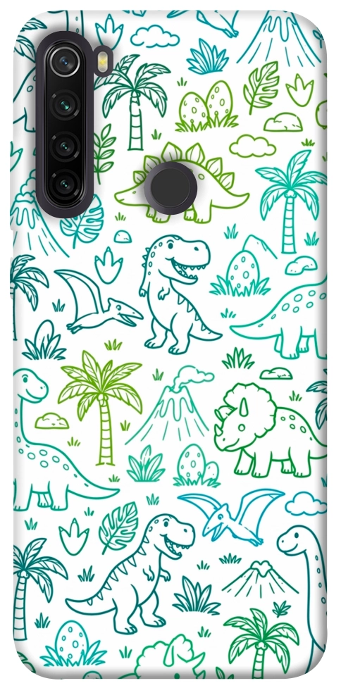 Чехол Dino pattern для Xiaomi Redmi Note 8T