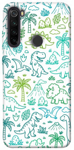 Чехол Dino pattern для Xiaomi Redmi Note 8T