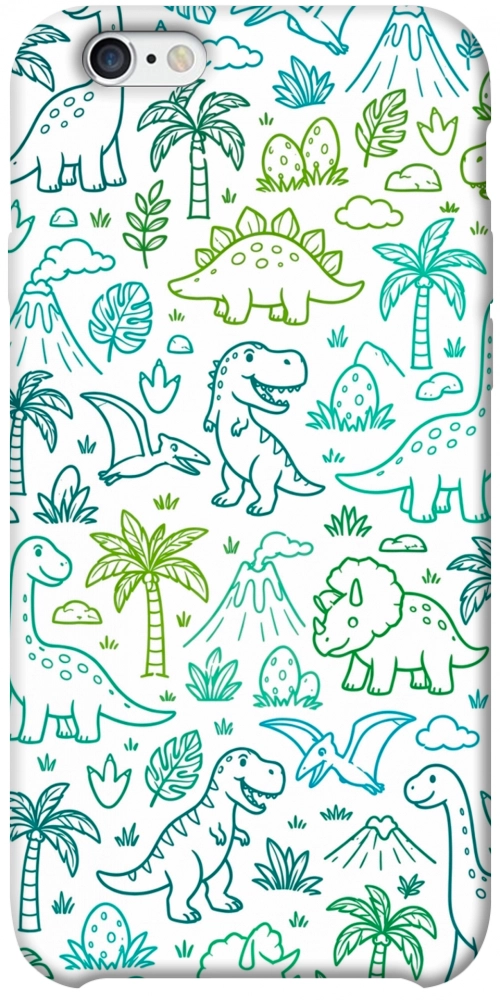 Чохол Dino pattern для iPhone 6S Plus