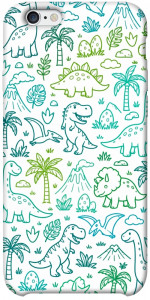 Чехол Dino pattern для iPhone 6s plus (5.5'')