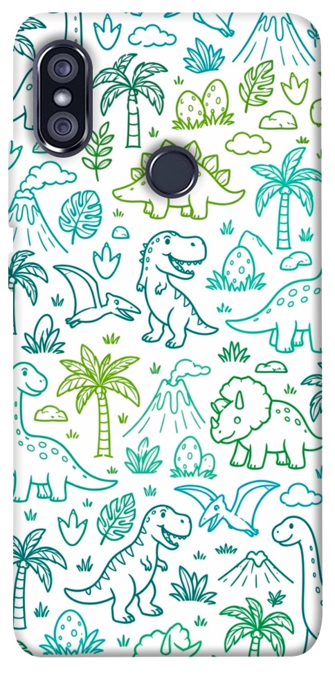 Чехол Dino pattern для Xiaomi Redmi Note 5 (Dual Camera)