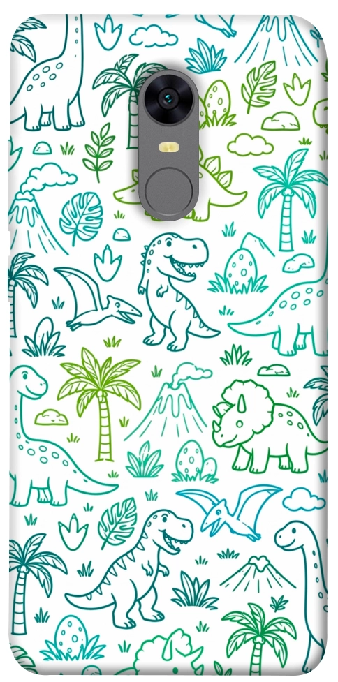 Чохол Dino pattern для Xiaomi Redmi Note 5 (Single Camera)
