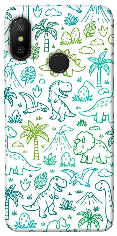 Чохол Dino pattern для Xiaomi Redmi 6 Pro