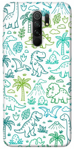 Чехол Dino pattern для Xiaomi Redmi 9