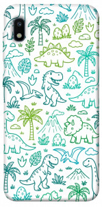 Чехол Dino pattern для Galaxy A10 (A105F)