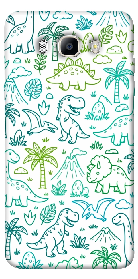 Чехол Dino pattern для Galaxy J5 (2016)