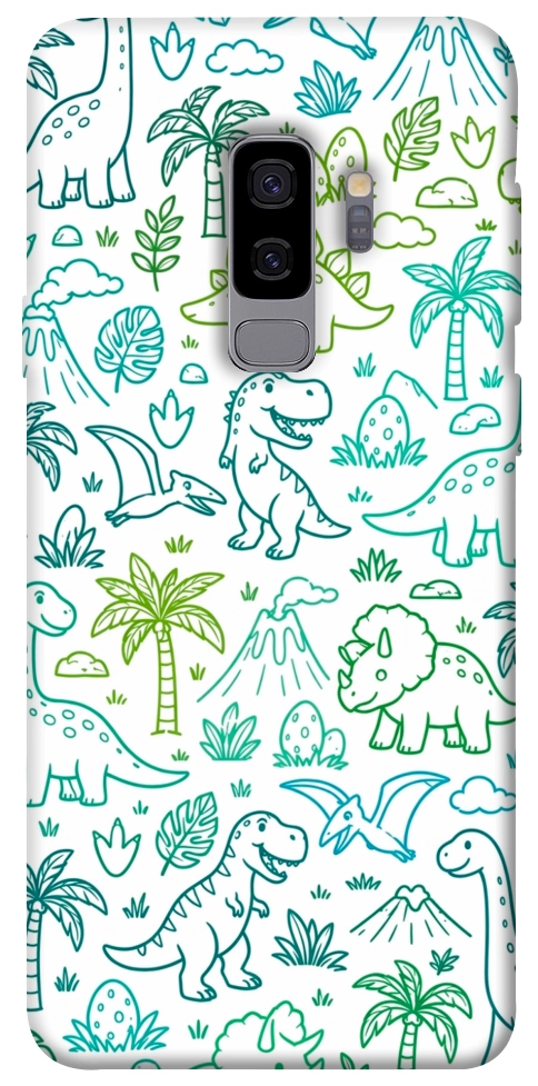 Чехол Dino pattern для Galaxy S9+