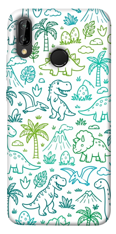 Чохол Dino pattern для Huawei P20 Lite