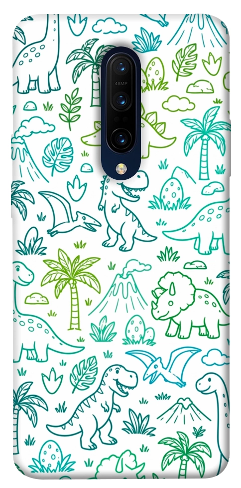 Чехол Dino pattern для OnePlus 7 Pro