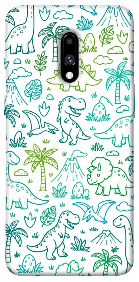 Чехол Dino pattern для OnePlus 7