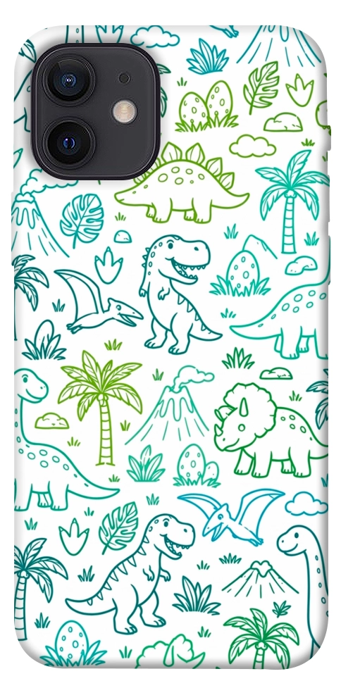 Чехол Dino pattern для iPhone 12