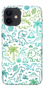 Чехол Dino pattern для iPhone 12 mini