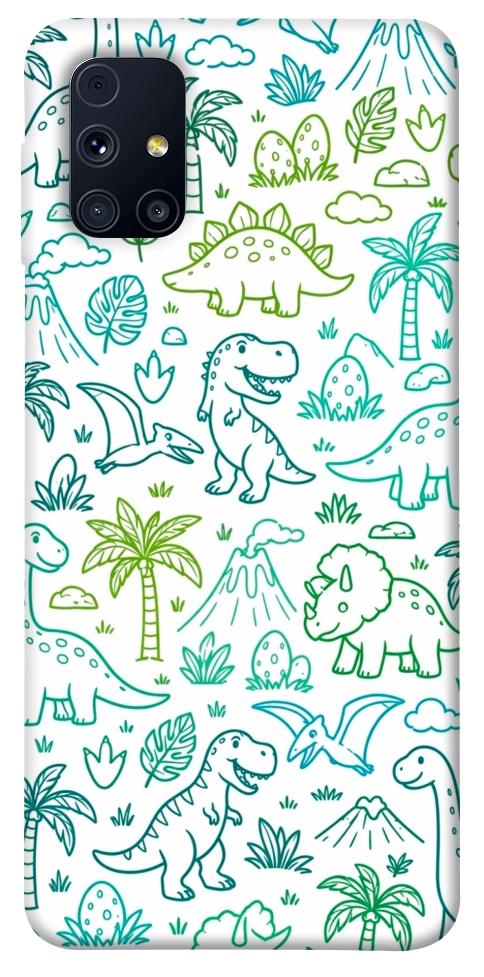 Чехол Dino pattern для Galaxy M31s