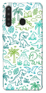 Чехол Dino pattern для Galaxy A21