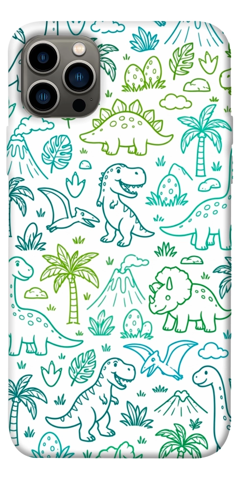 Чехол Dino pattern для iPhone 12 Pro