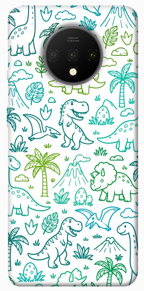Чехол Dino pattern для OnePlus 7T