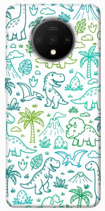 Чехол Dino pattern для OnePlus 7T