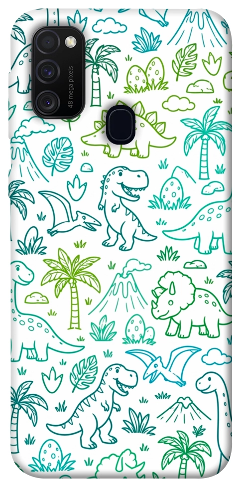 Чохол Dino pattern для Galaxy M30s