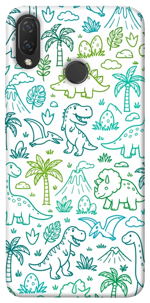 Чехол Dino pattern для Huawei Nova 3i