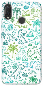 Чехол Dino pattern для Huawei Nova 3i
