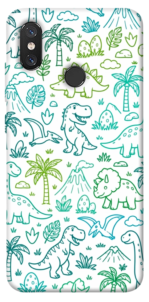 Чехол Dino pattern для Xiaomi Mi 8