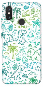 Чехол Dino pattern для Xiaomi Mi 8