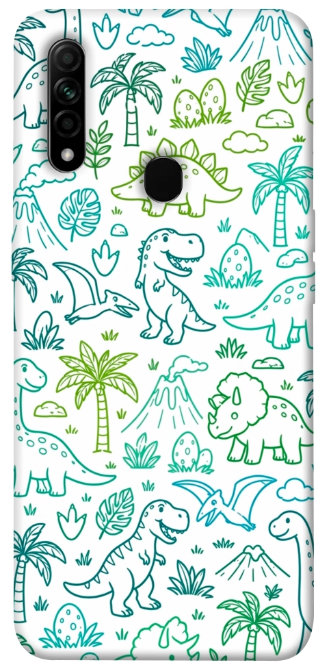 Чехол Dino pattern для Oppo A31