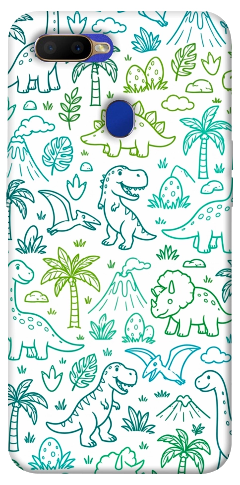Чохол Dino pattern для Oppo A5s
