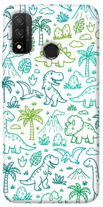 Чехол Dino pattern для Huawei P Smart (2020)