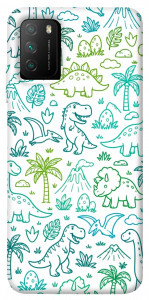 Чехол Dino pattern для Xiaomi Poco M3