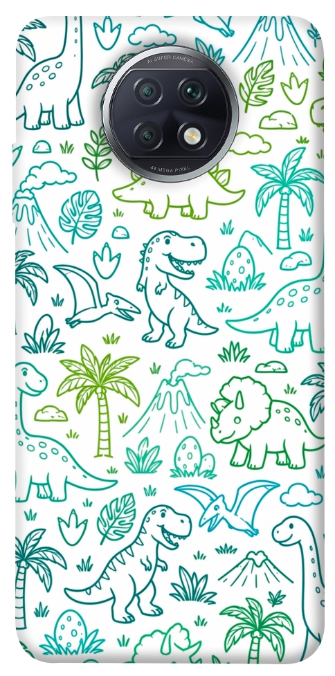 Чехол Dino pattern для Xiaomi Redmi Note 9T