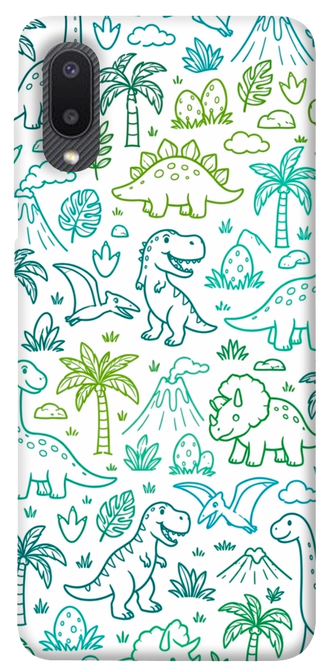 Чохол Dino pattern для Galaxy A02