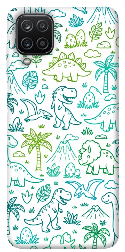 Чехол Dino pattern для Galaxy A12