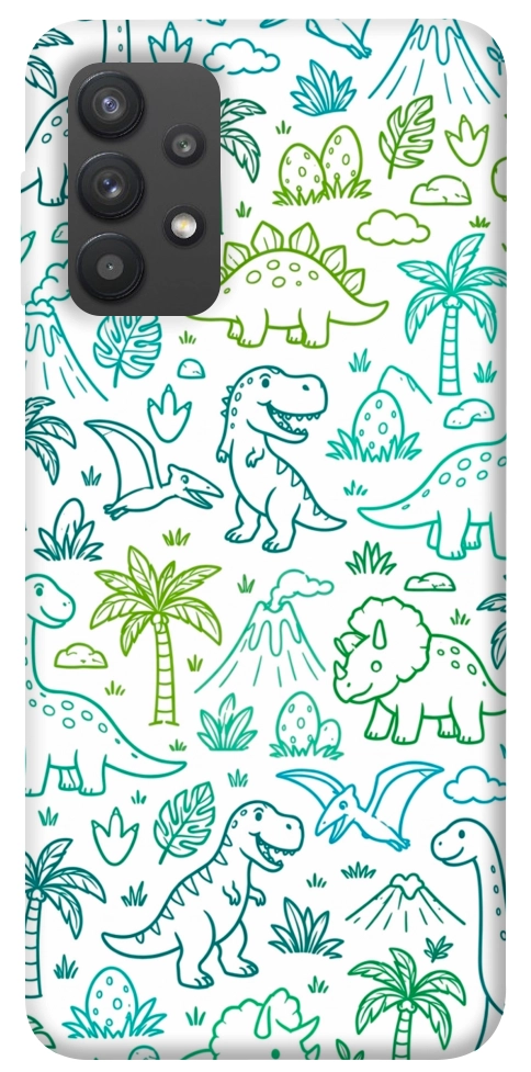 Чехол Dino pattern для Galaxy A32 4G