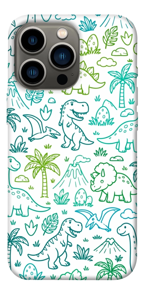Чехол Dino pattern для iPhone 13 Pro
