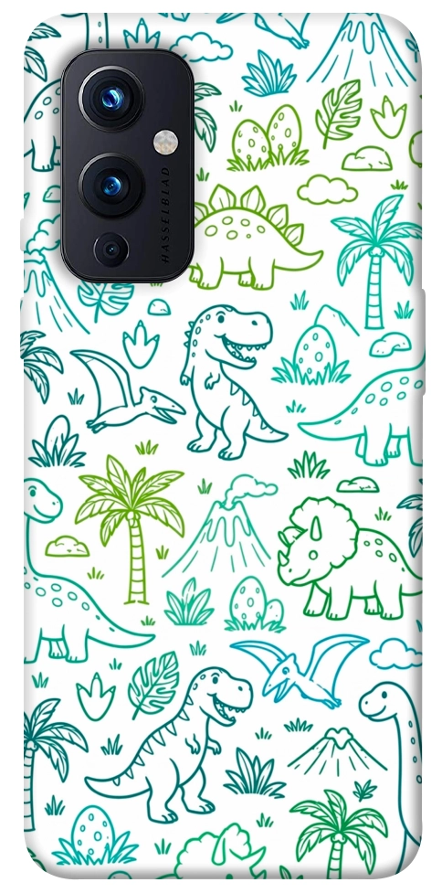 Чехол Dino pattern для OnePlus 9