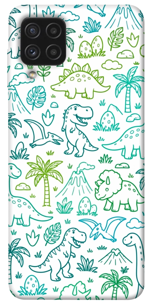 Чехол Dino pattern для Galaxy A22 4G