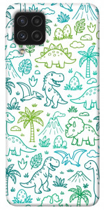 Чехол Dino pattern для Galaxy A22 4G