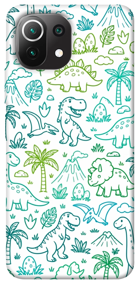 Чехол Dino pattern для Xiaomi Mi 11 Lite