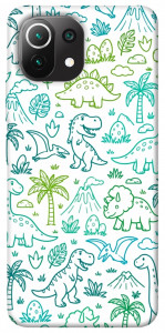 Чехол Dino pattern для Xiaomi Mi 11 Lite